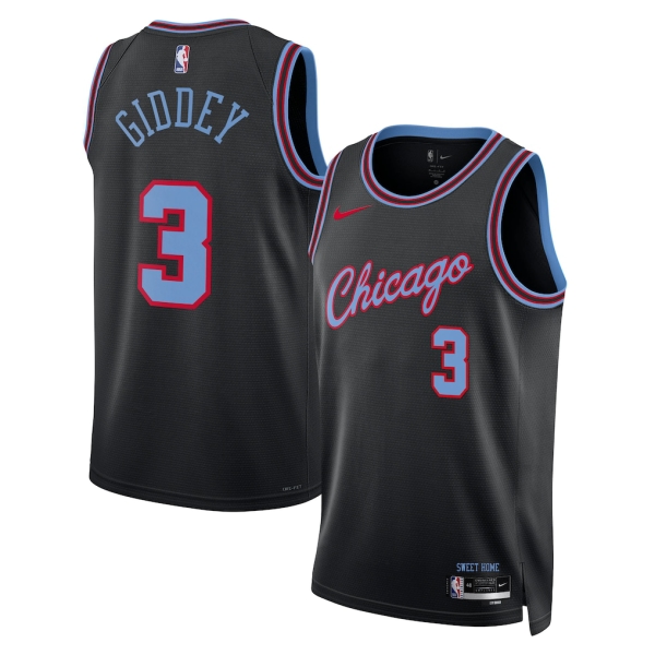 Chicago Bulls Trikot Josh Giddey Nike 2025-26 City Edition Schwarz Swingman - Herren Chicago Bulls Trikot Josh Giddey Nike 2025-26 City Edition Schwarz Swingman - Herren